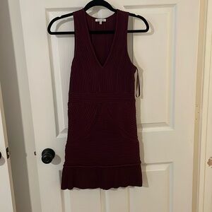 Super elegant maroon color dress